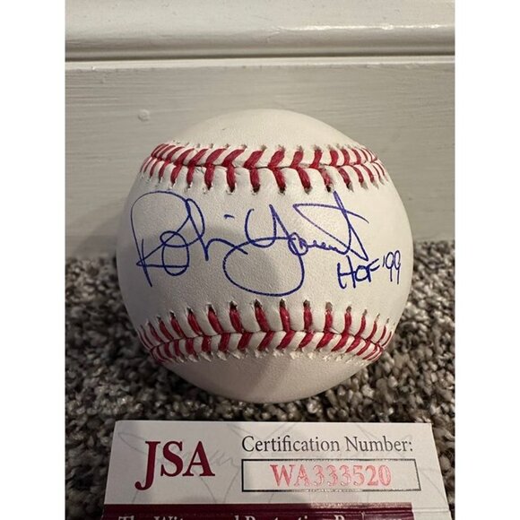 Robin Yount signed "HOF 99" autographed OMLB Baseball Milwaukee Brewers JSA - Picture 2 of 3